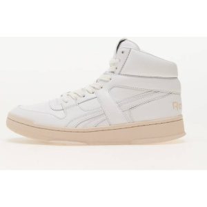 Reebok Lædersneakers Rund Tå Logo - Hvid