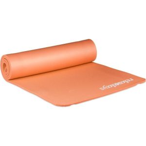 Relaxdays Yogamatte Orange 60.0 x 180.0 x 1.0
