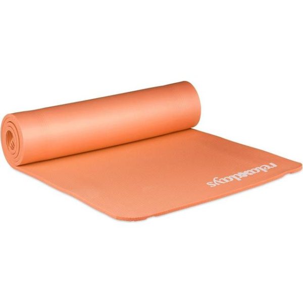 Relaxdays Yogamatte Orange 60.0 x 180.0 x 1.0