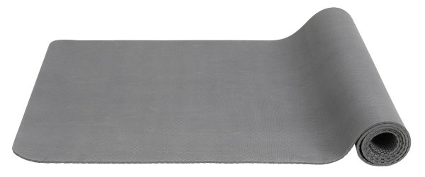 Simple Days yogamåtte i naturgummi, grå - 60x173 cm.