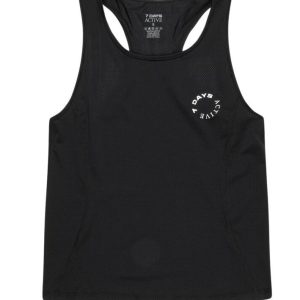 Singlet træningstop - sort