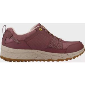 Skechers Damen 180061 Mve Trekking Low Cut, Mauve Leder Mesh gelber Rand