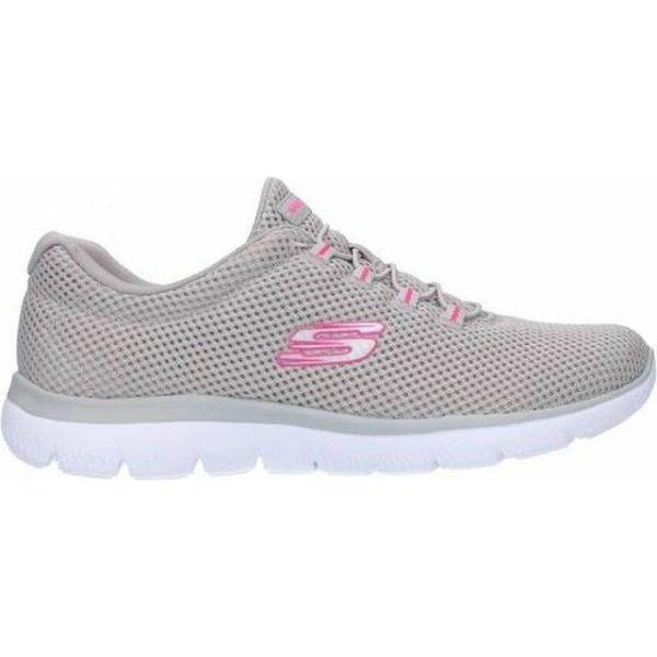 Skechers Gymnastiksko, Dam Mesh Bungee Slip-On Beige 38.5