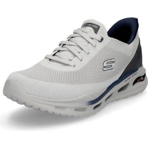Skechers Mens Slip Ins Arch Fit Orvan Kincade Shoes - Light Grey