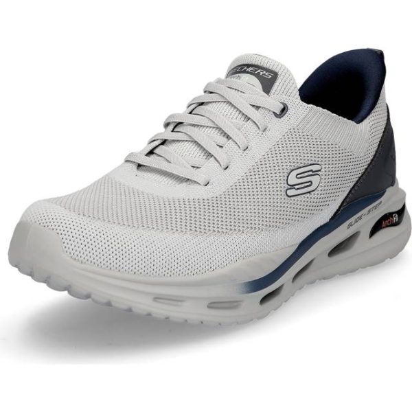 Skechers Mens Slip Ins Arch Fit Orvan Kincade Shoes - Light Grey