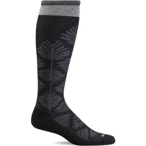Sockwell Full Floral kompressionsstrømper, Sort, S-M