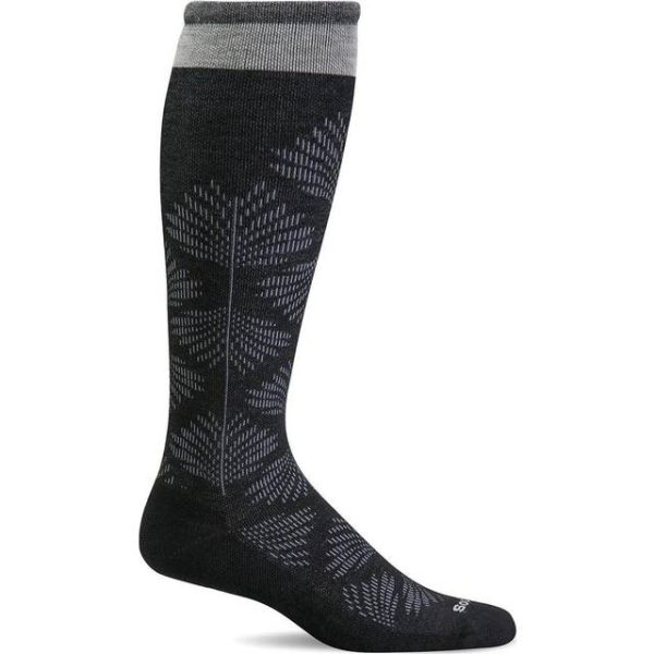 Sockwell Full Floral kompressionsstrømper, Sort, S-M