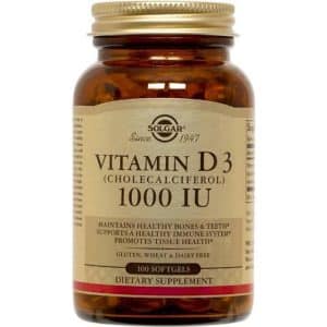 Solgar Vitamin D3 (Cholecalciferol) 1000iu 100 stk