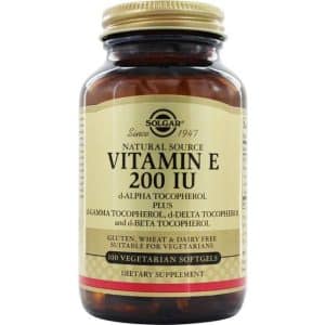 Solgar Vitamin E 134 Mg 200 IU Vegetarian Soft Gels 100 stk