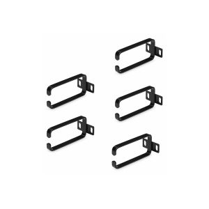StarTech.com 5-Pack 1U Vertical Cable Management D-Ring Hooks Cable Manager For 19" Server Racks/Cabinets Network Rack Wire Organizers Cable Guide Rings - cable management ring (vertical) - 1U