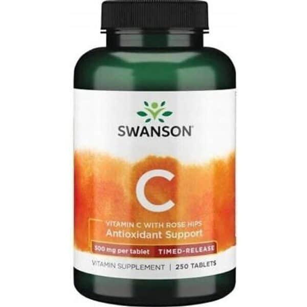 Swanson C-Vitamin Med Hyben 500 mg Set of 250