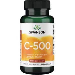 Swanson C-Vitamin Med Hybenekstrakt 500 mg Set of 100