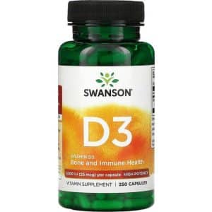 Swanson Vitamin D3 1000iu 250 stk
