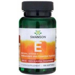 Swanson Vitamin E 400 IU Natural 100 Softgels 100 stk