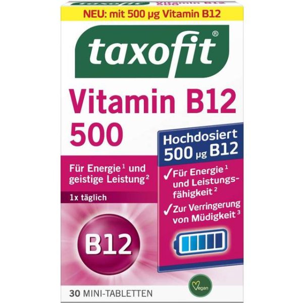Taxofit Vitamin B12 500 Minitabletter