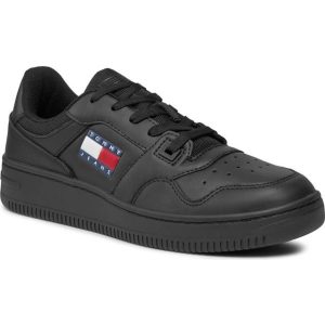 Tommy Jeans Retro Basketball Trainers - Sort