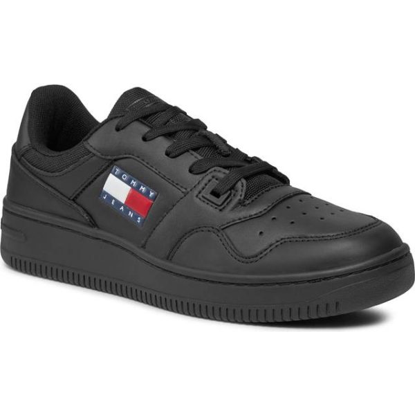 Tommy Jeans Retro Basketball Trainers - Sort