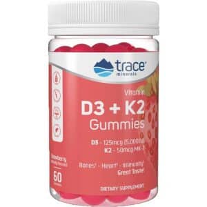 Trace Minerals Research D3 K2 Vingummier 60 stk