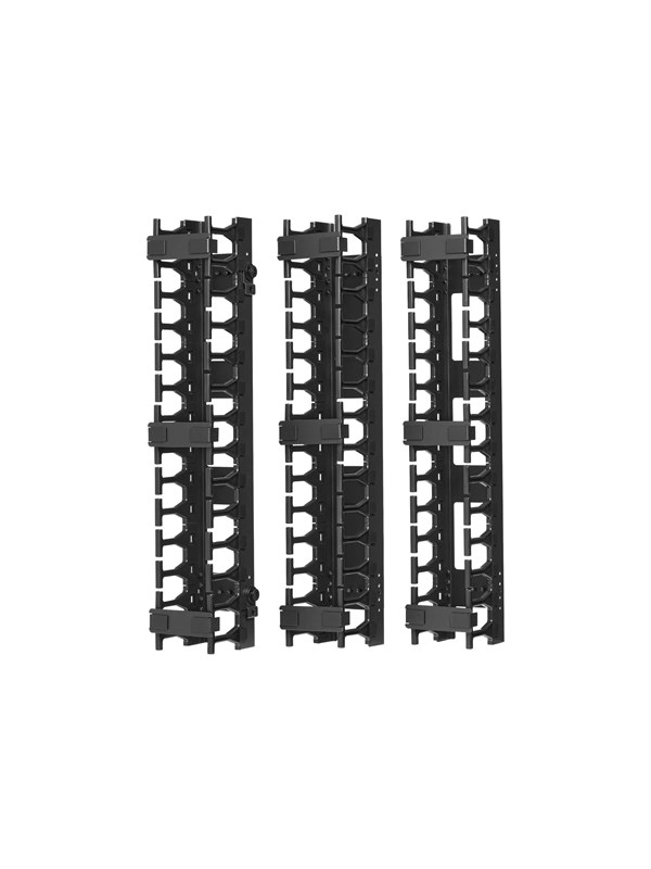 Tripp Lite Open Frame Rack 6ft Vertical Cable Manager 3in Wide - rack cable management duct with cover
