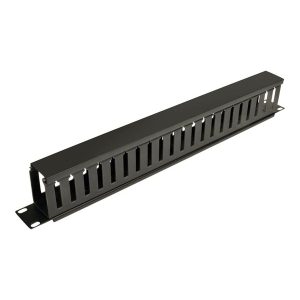 Tripp Lite Rack Enclosure Horizontal Cable Manager (finger duct) 1URM - rack cable management duct with cover - 1U