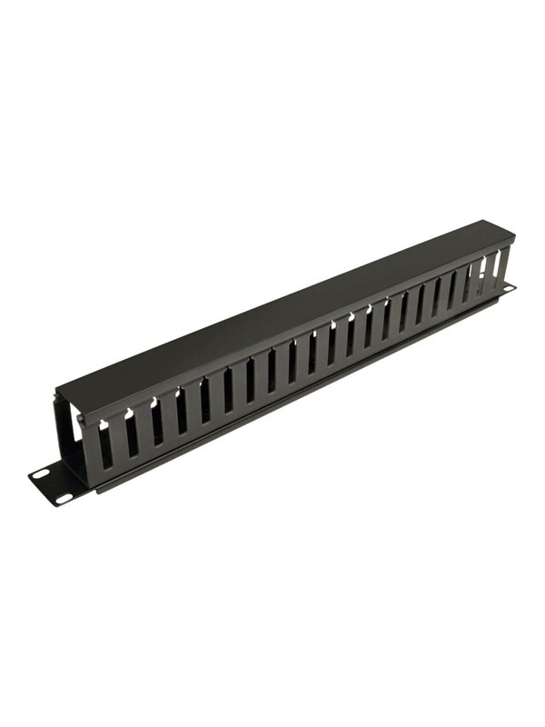 Tripp Lite Rack Enclosure Horizontal Cable Manager (finger duct) 1URM - rack cable management duct with cover - 1U