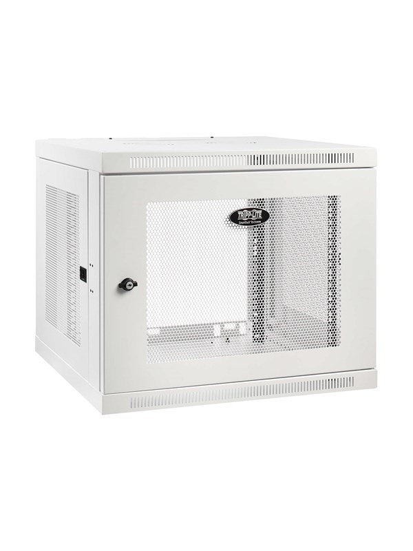 Tripp Lite Wallmount Rack Enclosure Cabinet 9U Switch Depth Deep White - rack enclosure cabinet - 9U