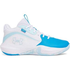 Under Armour Lockdown 7 Unisex Basketball Shoes - Electric Blue/White