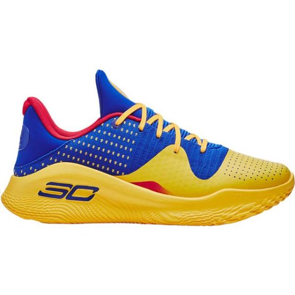 Under Armour Unisex Curry 4 Low Flotro Basketball Shoes - Team Royal/Taxi