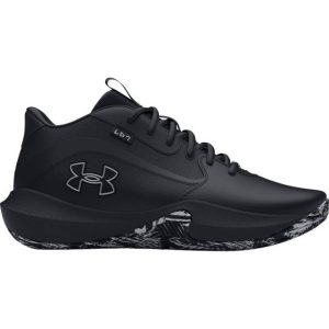 Under Armour Unisex Lockdown 7 Basketball Shoes - Black/Metallic Silver