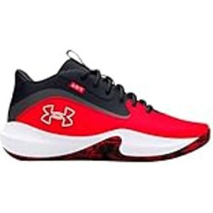 Under Armour Unisex Lockdown 7 Basketball Shoes - Red/Black/White