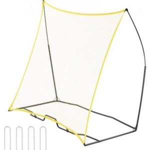 VEVOR 7x7ft soccer rebounder portable soccer trainer net with portable bag