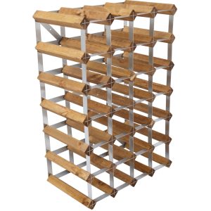 Vinreol Saml-Selv Lys Eg 30 flasker