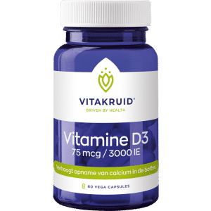 Vitakruid Vitamin D3 75 mcg / 3000 IU 60 stk