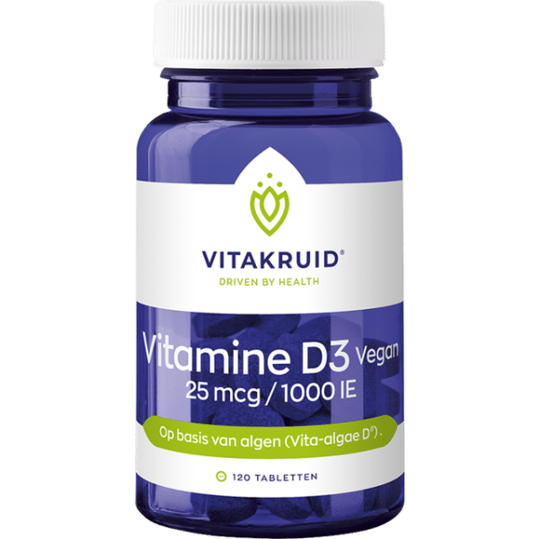 Vitakruid Vitamin D3 Vegan 25mcg 1000IE 120 stk