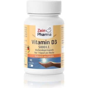 Vitamin D3 5000 IE 90 Kapsler