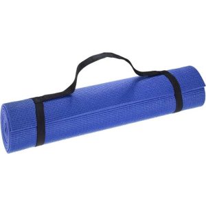 Yogamåtte med bærestrop, 180 x 60 x 0,5 cm
