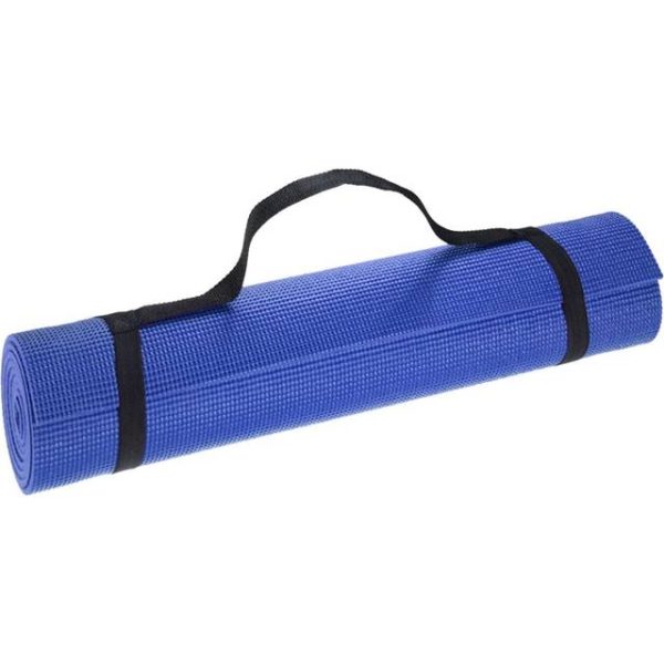 Yogamåtte med bærestrop, 180 x 60 x 0,5 cm