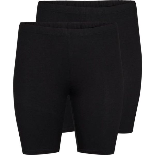 Zizzi Cykelshorts Leggings Shorts 2-pak Sort