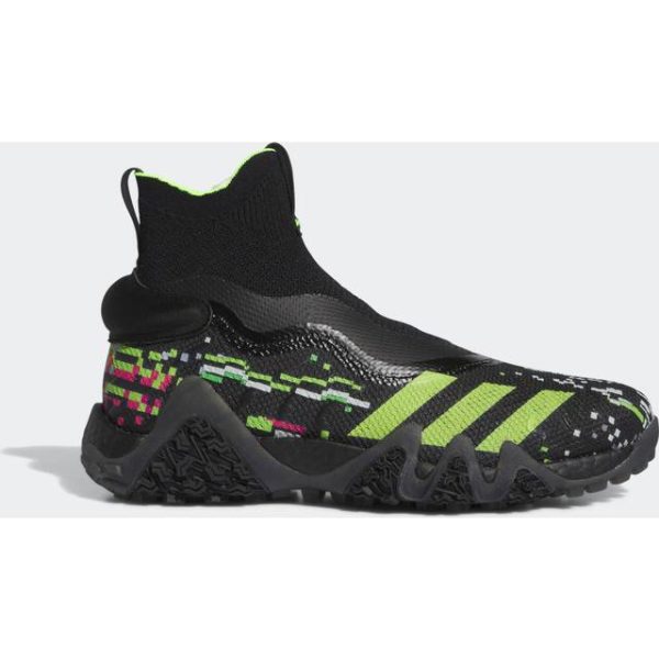 adidas Codechaos Laceless PRIMEKNIT BOOST Golf sko Core Black Lucid Lemon Grey Five