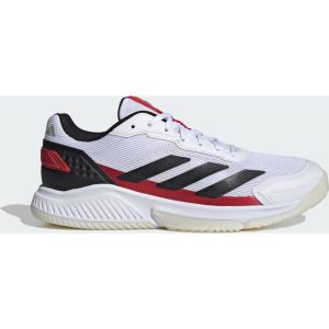 adidas Courtquick Padel Sko - Cloud White/Core Black/Lucid Red