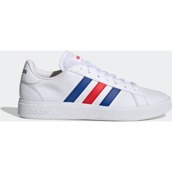 adidas Grand Court TD Lifestyle Court Casual sko Cloud White Royal Blue Vivid Red