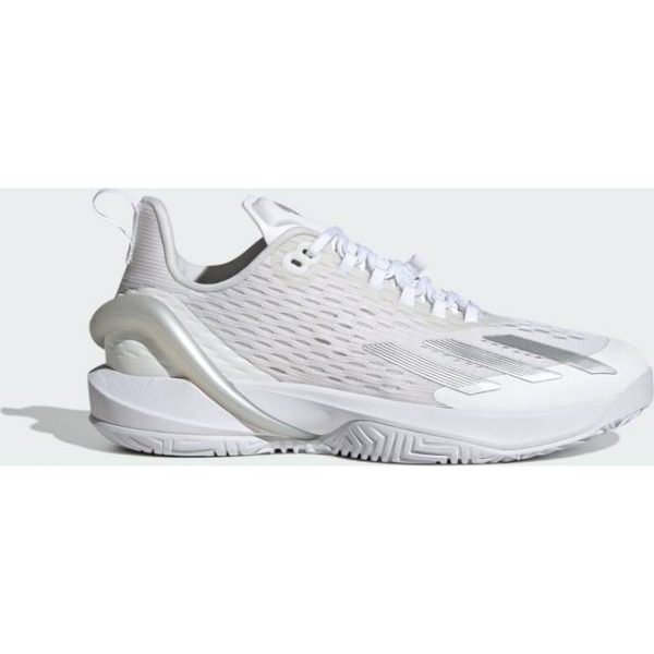 adidas adizero Cybersonic Tennis sko Cloud White Silver Metallic Grey One