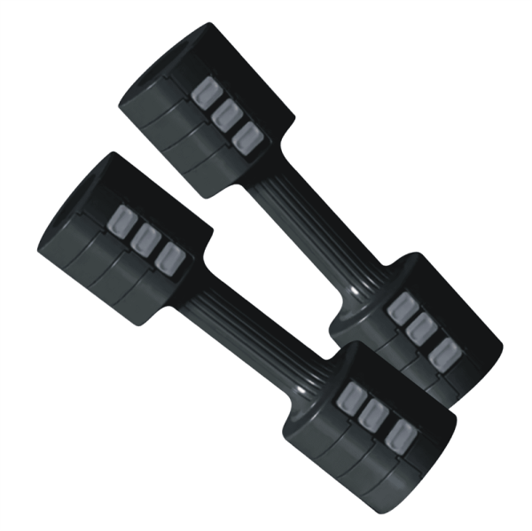 ASG Justerbart Sort Håndvægtssæt - 2 x 2,5 kg