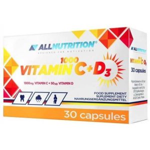 Allnutrition Vitamin C 1000 + D3 & Vitamin D High Vitamin C Strong Bones