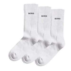 Björn Borg Essential Crew Socks 3-pak, 35-38, Hvid