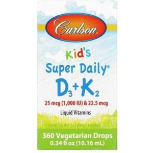 Carlson Børns Super Daglig D3 K2 10 ml