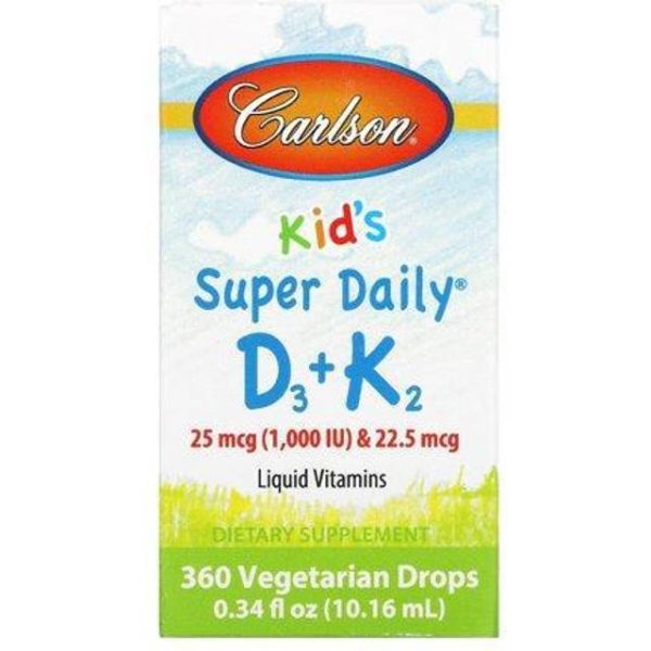 Carlson Børns Super Daglig D3 K2 10 ml