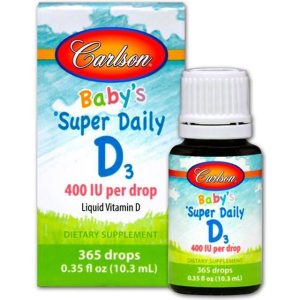 Carlson Labs Baby's Super Daily D3, 400 IU 10 ml