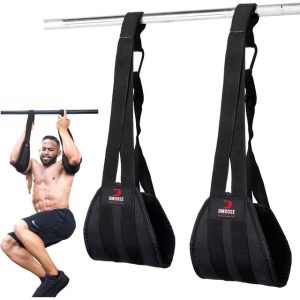 DMoose Ab Straps for Abdominal Muscle Building, Arm Support for Ab Workout, Hanging Ab Straps for Pull Up Bar Attachment, Ab Exercise Gym Pullup Equip