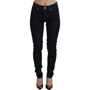 Dolce & Gabbana Acht Dark Blue Low Waist Slim Fit Women Denim Jeans